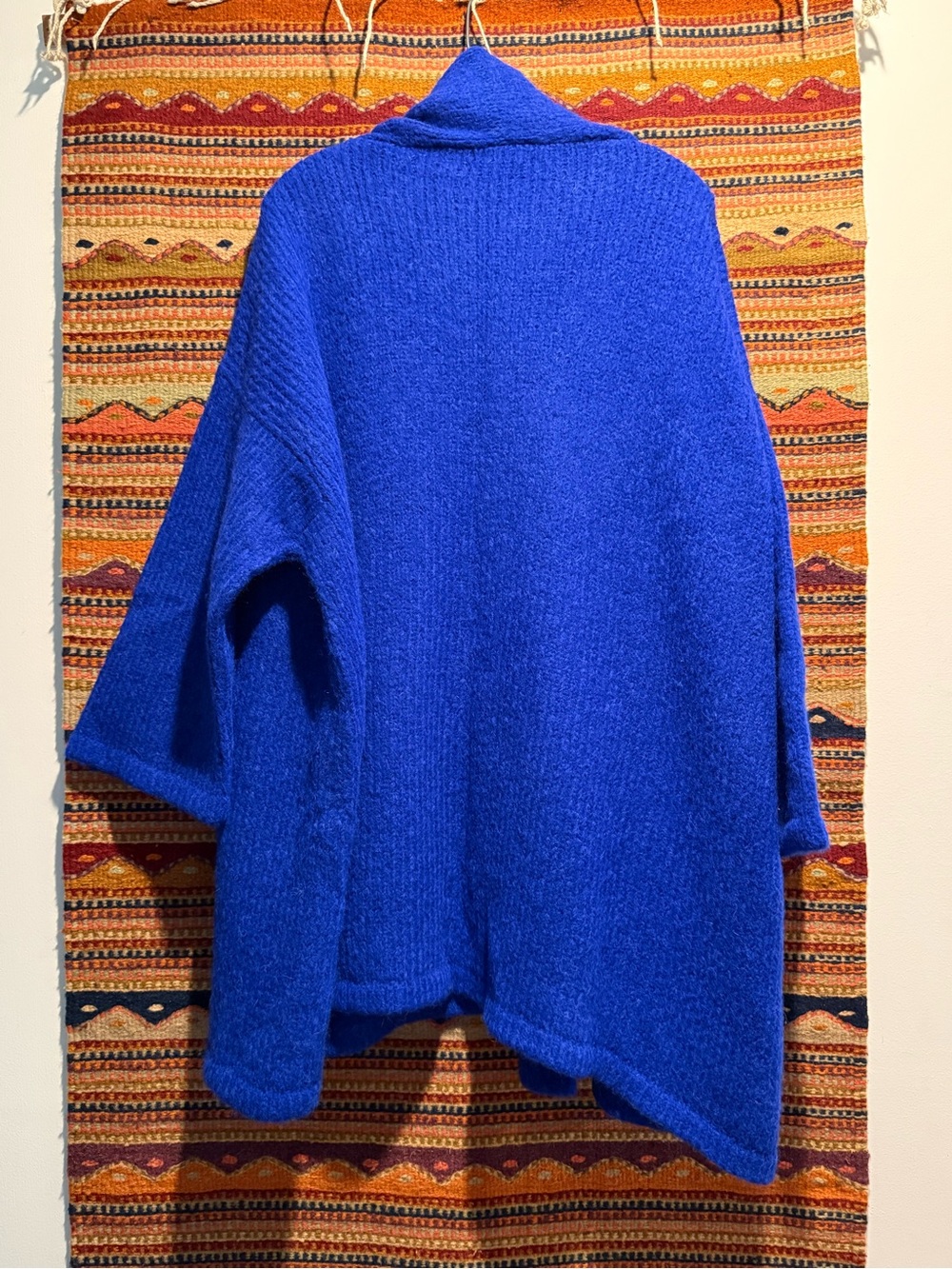 Atelier Delphine Haori Coat in Blue Supreme Alpaca - Picture 5 of 7
